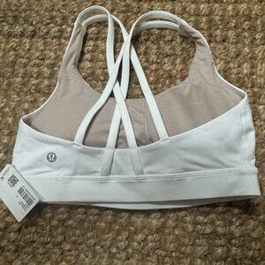 Brand New With Tags -  Lululemon Energy Bra - White Size 4
